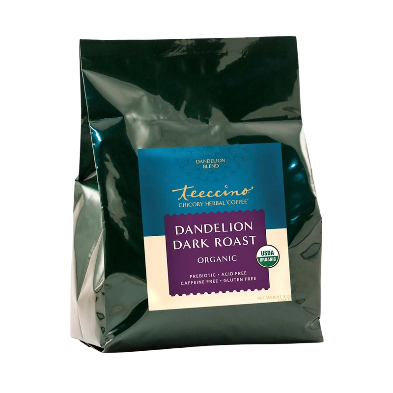 Teeccino Dandelion Dark Roast Herbal Coffee Herbal Coffee