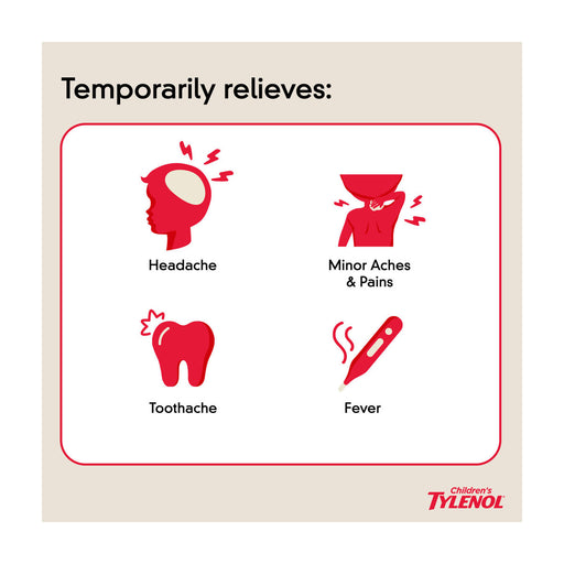 Tylenol Tylenol Children's Oral Suspension Pain + Fever Relief Grape Flavor 4 Oz Health & Beauty