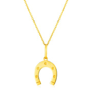 Bids.com 14K Yellow Gold Necklace with Horseshoe Necklaces