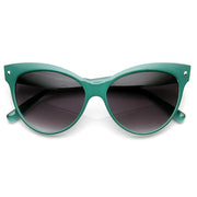 zeroUV High Pointed Tip Inset Frame Oversize Cat Eye Sunglasses 8462 Sunglasses