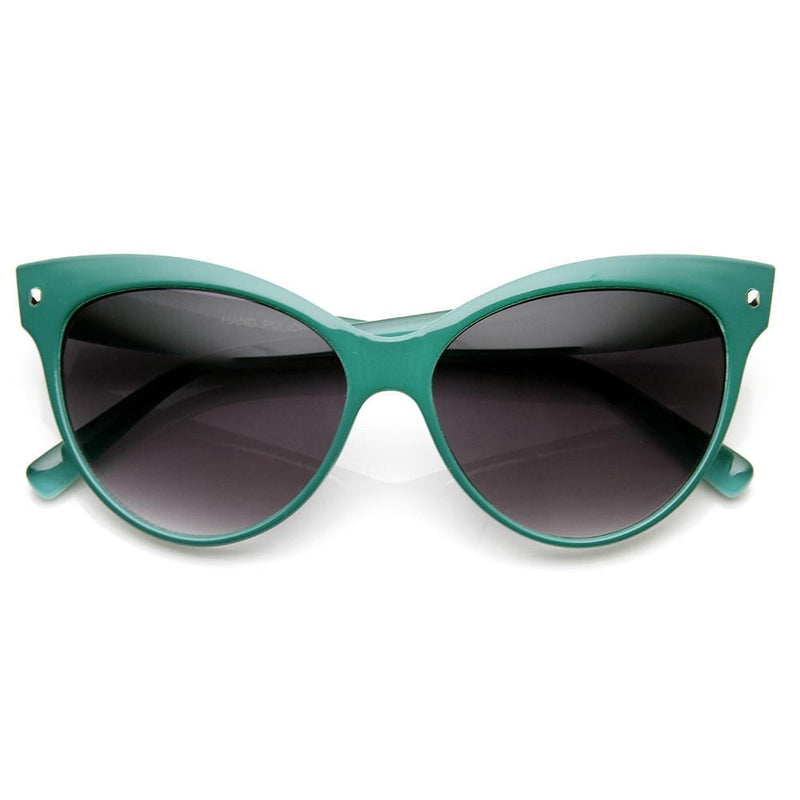 zeroUV High Pointed Tip Inset Frame Oversize Cat Eye Sunglasses 8462 Sunglasses