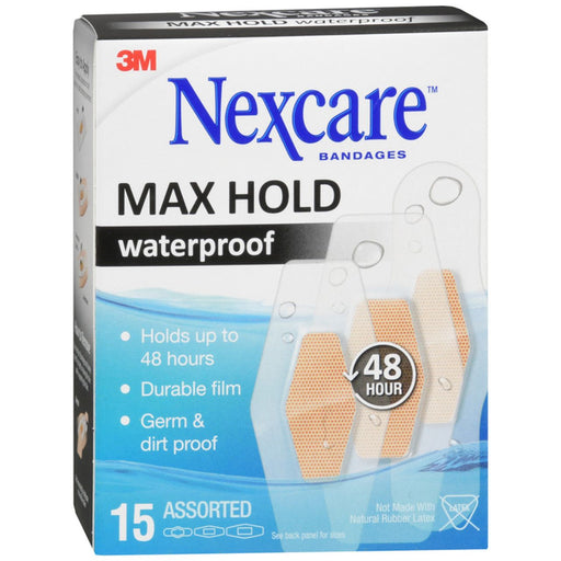 Nexcare Nexcare Max Hold Waterproof Assorted Bandages - 15ct Medical Tape & Bandages