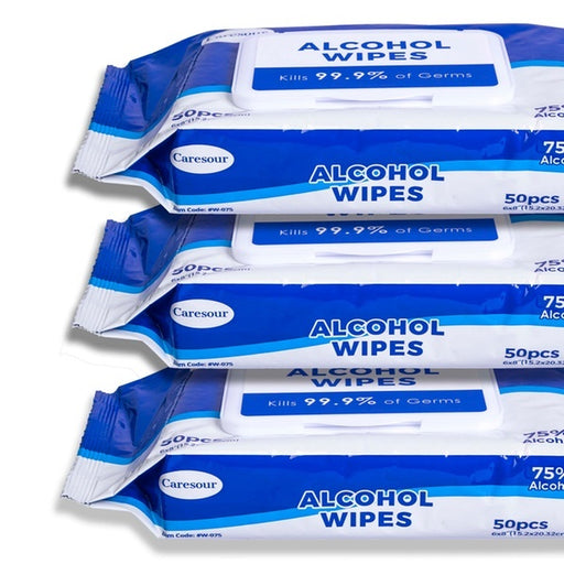 Caresour Caresour Hand Wipes, 70% Alcohol, 50Ct Baby Wipes