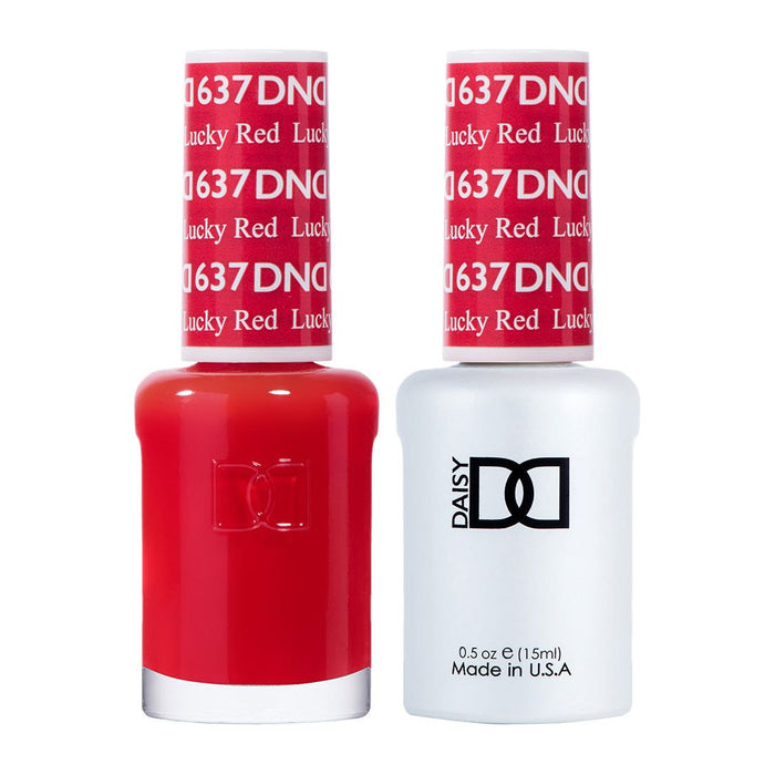 DND -Lucky Red #637 - DND Gel Duo 1oz.