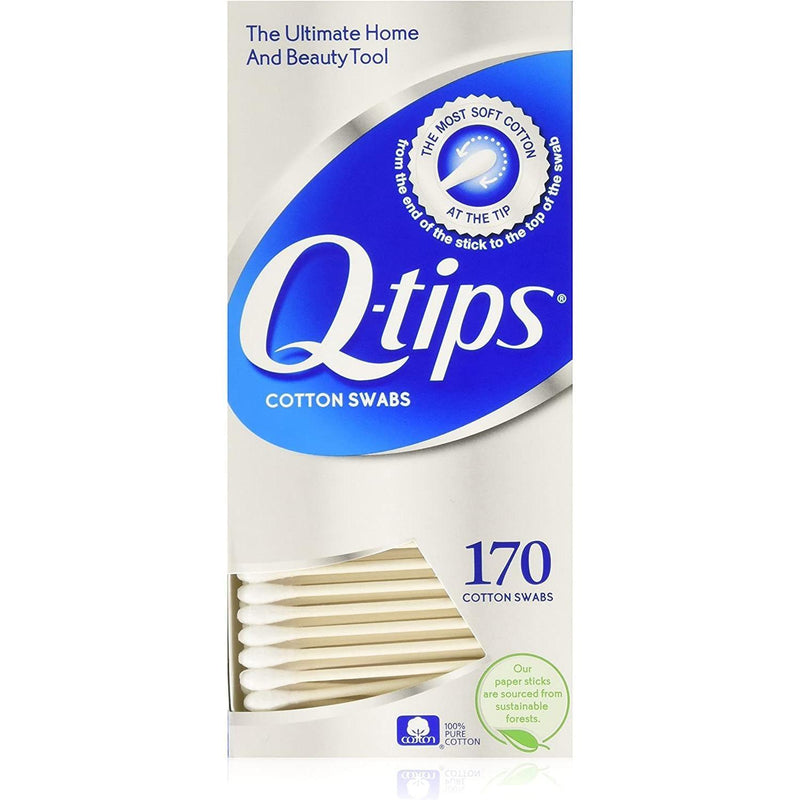 Q Tips Q Tips Cotton Swabs 170 Ct Box Cotton Swabs