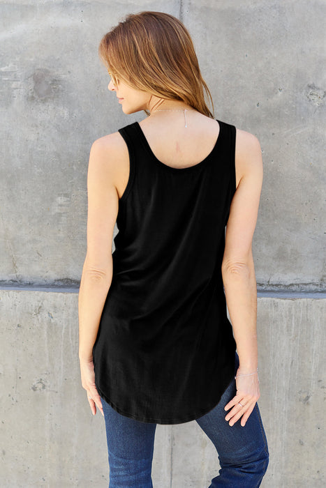 Bamboo Full Round Neck Tank Top