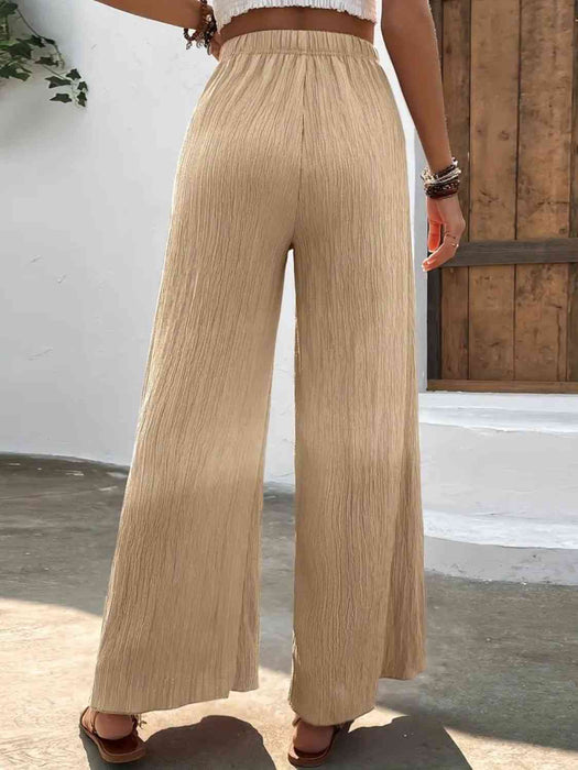 Full Size High Waist Wide Leg Pants by VYSN