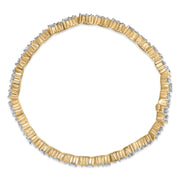 Bids.com 14K Yellow Gold 4.00 Cttw Diamond Triangle Link Tennis Bracelet (H-I Color, I1-I2 Clarity) - 7" Inches Bracelets
