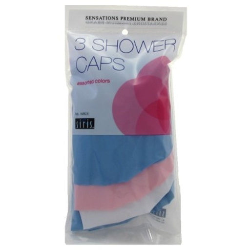 Siris Siris BL 3 Shower Caps Assorted Colors Shower Caps