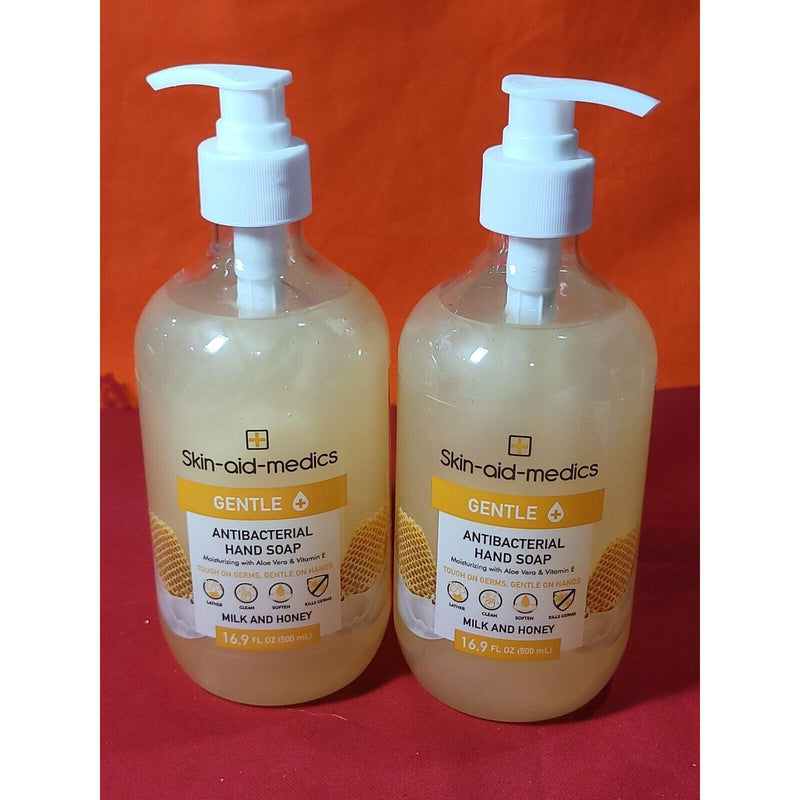 0 2 Gentle Milk & Honey Moisturizing Hand Soap With Aloe & Vitamin C Skin Aid Med Powdered Hand Soap