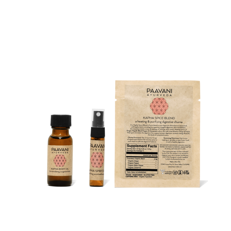 Paavani Ayurveda Spring Sampler Kit | Ayurvedic Set for Kapha Season