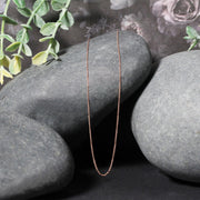 Bids.com 14k Rose Gold Diamond Cut Cable Link Chain 0.7mm Necklaces