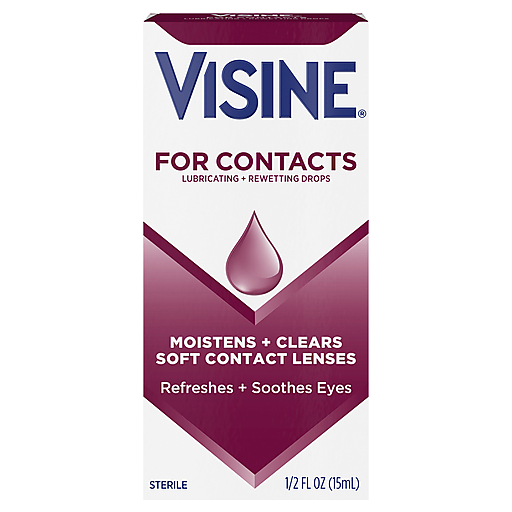 Visine Visine For Contacts Sterile Lubricating & Rewetting Drops .5-oz Personal Care