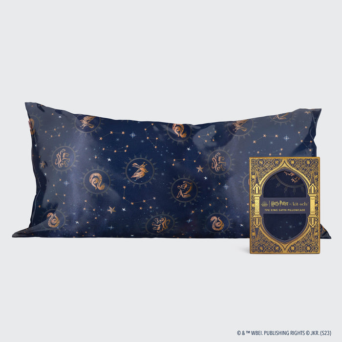 Kitsch - Harry Potter X Kitsch King Satin Pillowcase - Midnight At Hogwarts