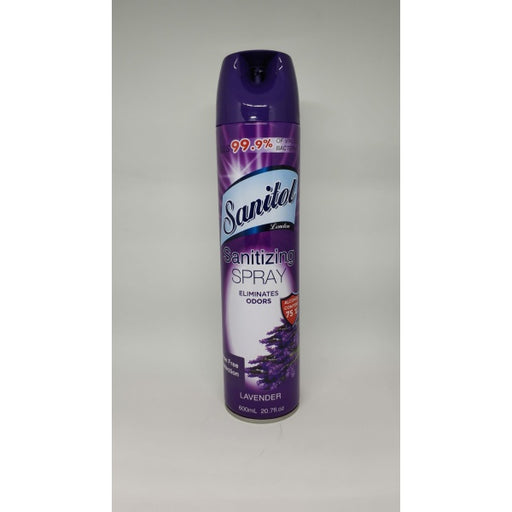 0 Sanitol Sanitizing Spray Lavender /20.7oz /12 /687368330583 Household Cleaning Supplies
