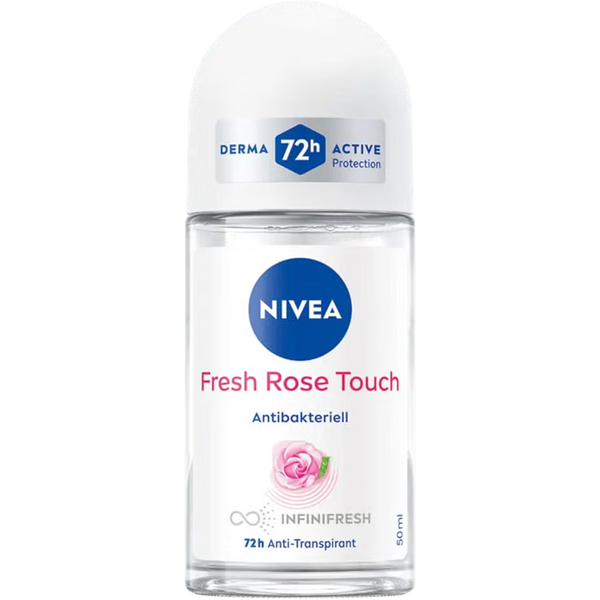 NIVEA Fresh Rose Touch 72h Anti-Perspirant Roll-On for Women 50ml