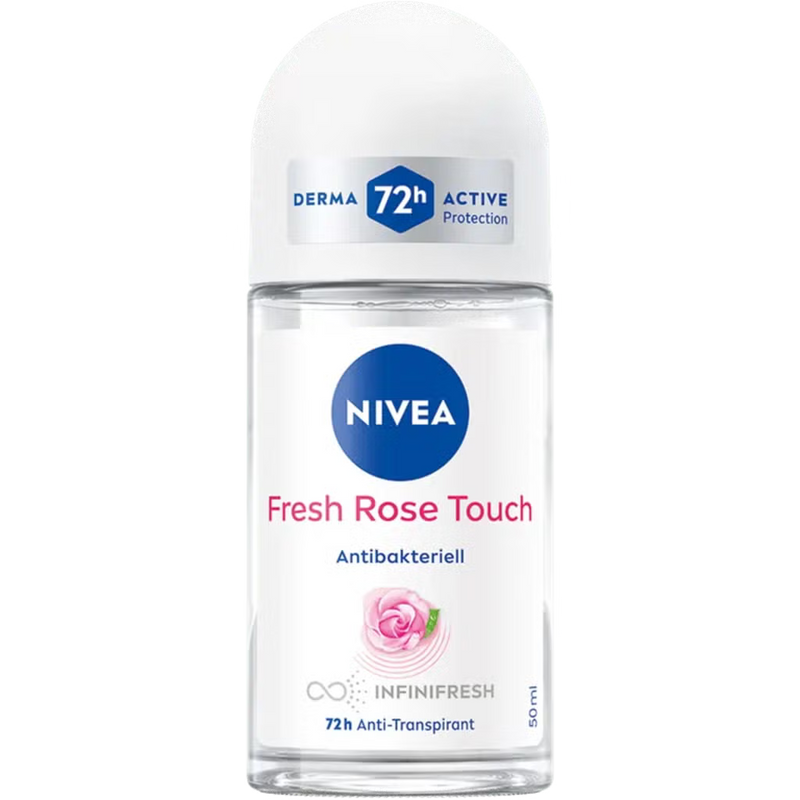 Nivea NIVEA Fresh Rose Touch 72h Anti-Perspirant Roll-On for Women 50ml Deodorant & Anti-Perspirant