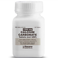 Roxane Roxane Calcium Carbonate Tablets 1250mg 100ct Vitamins & Supplements