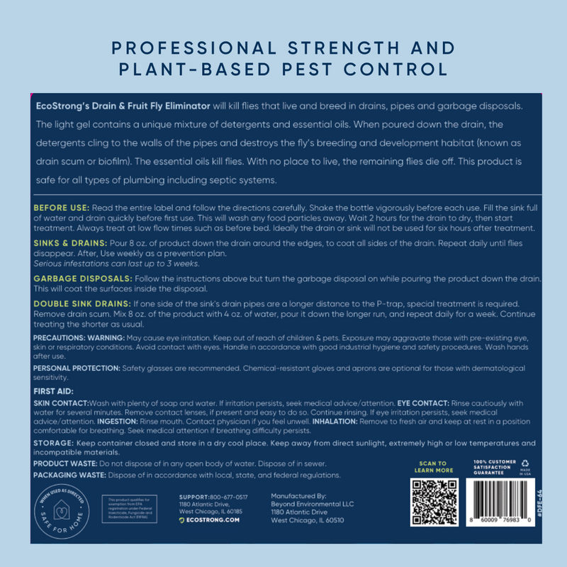 EcoStrong Drain and Fruit Fly Eliminator Drain & Septic > Drain & Fruit Flies