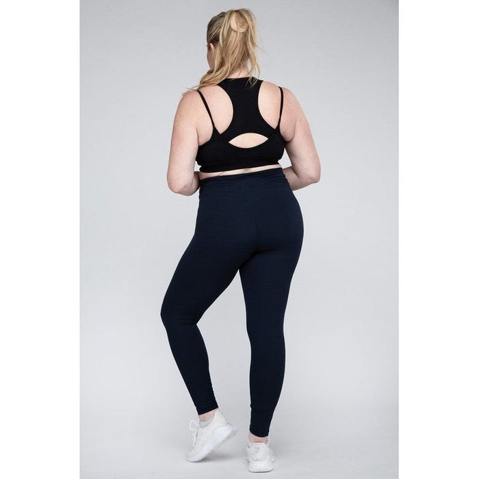 Plus Size V Waist Full Length Leggings