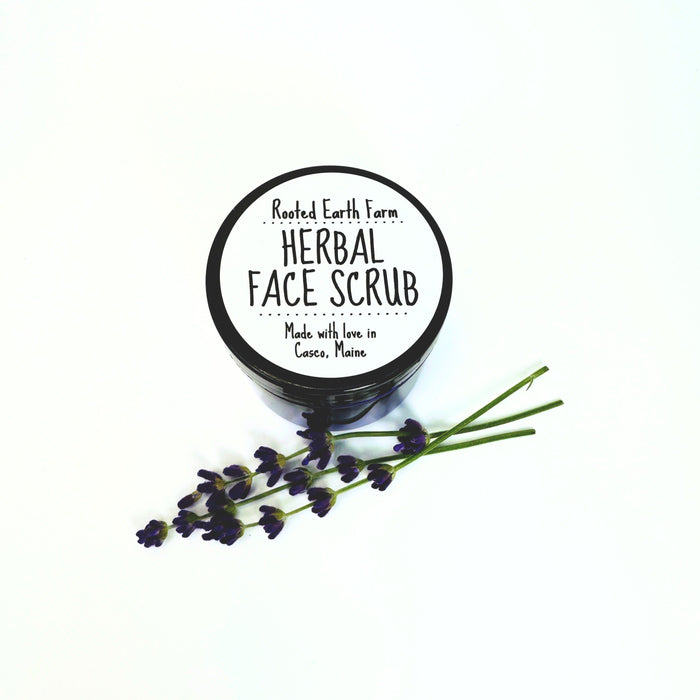 Rooted Earth Farm + Apothecary - Herbal Face Scrub 2oz - 4oz. 