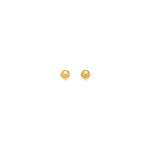 Bids.com 14k Yellow Gold Polished Round Stud Earrings Earrings