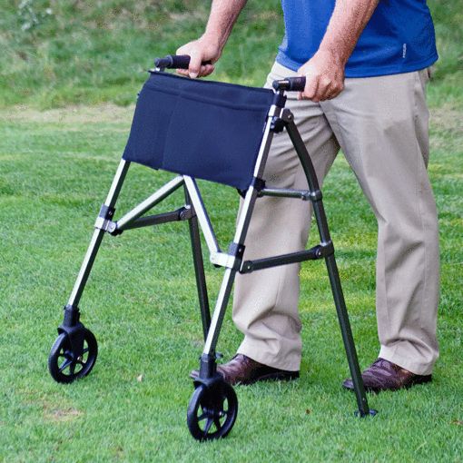 Stander Stander EZ Fold-N-Go Rollator - Cobalt Blue Medical Supplies