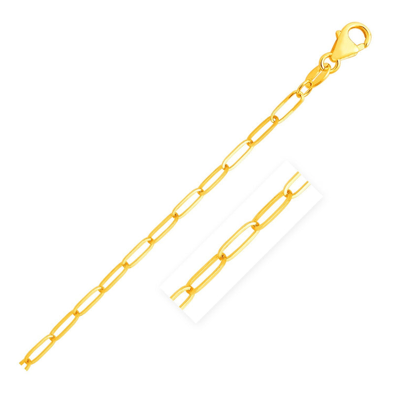 Bids.com 14K Yellow Gold Paperclip Bracelet (4.0mm) Bracelets