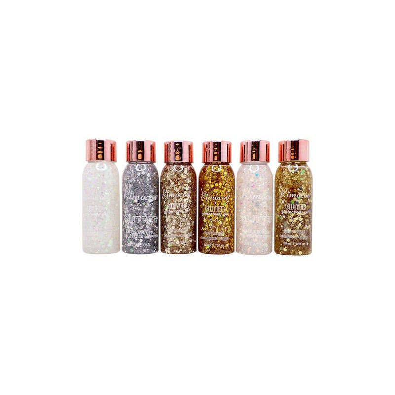 Mill's Beauty Supply Rimocoo Glitter Face & Body Gel - 1pc Eye Makeup