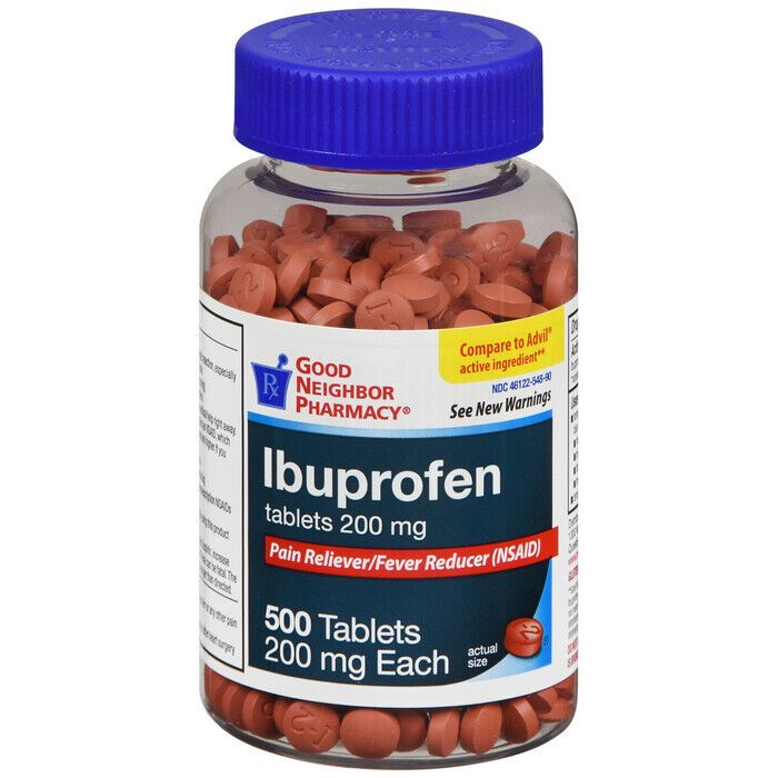 0 Gnp Ibuprofen 200mg Clear Bottle Tab 500ct Clear Kerosene