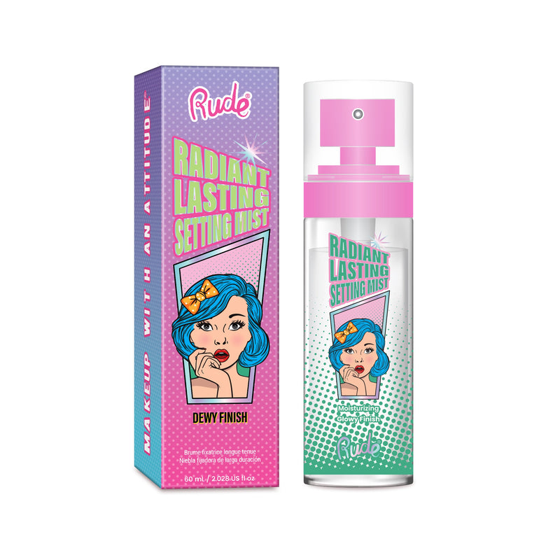 Rude Cosmetics Radiant Lasting Makeup Mist Setting Spray & Powder
