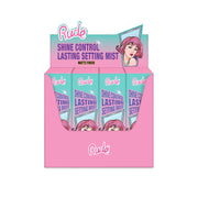 Rude Cosmetics Shine Control Lasting Makeup Mist Paper Display, 12pcs Wholesale Set