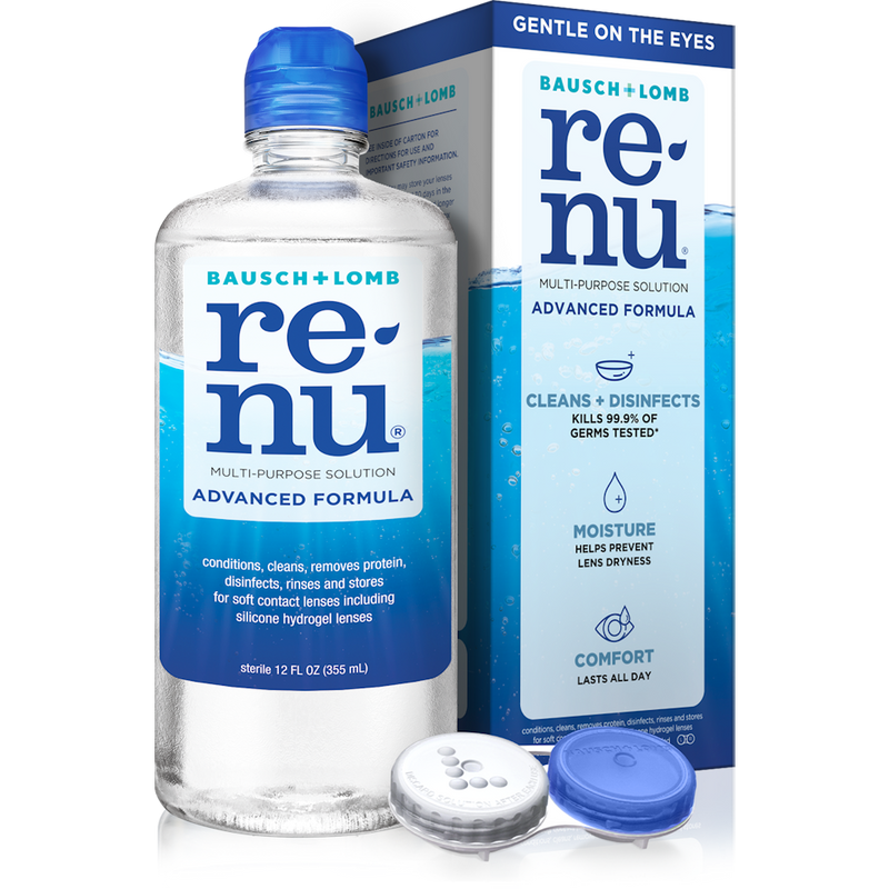 ReNu ReNu Bausch + Lomb Advanced Triple Disinfect Formula Multi-Purpose Eye Contact Lens Solution, 12 Fl Oz Health & Beauty