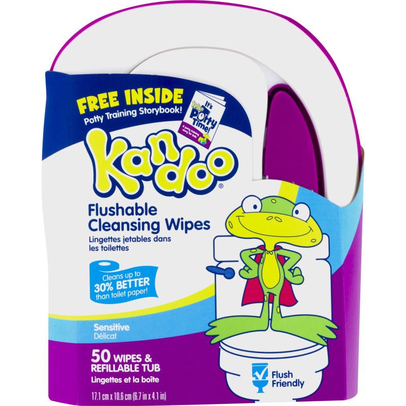 Kandoo Kandoo Cleansing Wipes, Flushable, Sensitive Diapers
