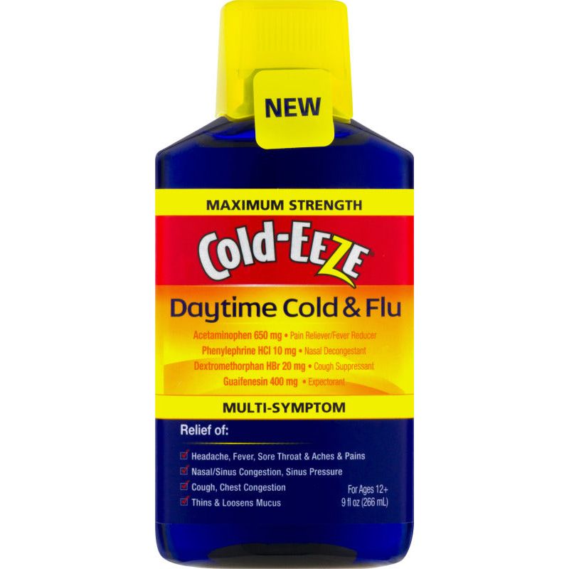 Cold-Eeze Cold-Eeze Maximum Strength Daytime & Flu Multi Symptom Health & Beauty White Smoke