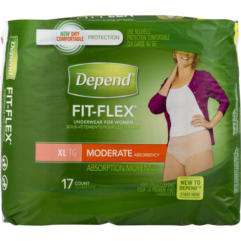 Depend Depend Fit-Flex Underwear, For Women, Moderate Absorbency, XL Personal Care