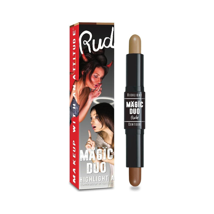 Rude Cosmetics - Rude Cosmetics - Magic Duo Highlight and Contour Display Set, 48pcs