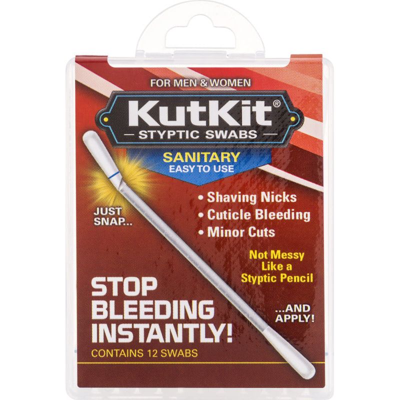 KutKit KutKit Sanitary Styptic Swabs 12 Ct Hair Removal Misty Rose