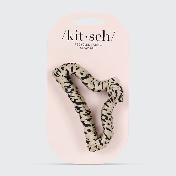 Kitsch - Satin Wrapped Claw Clip - Leopard