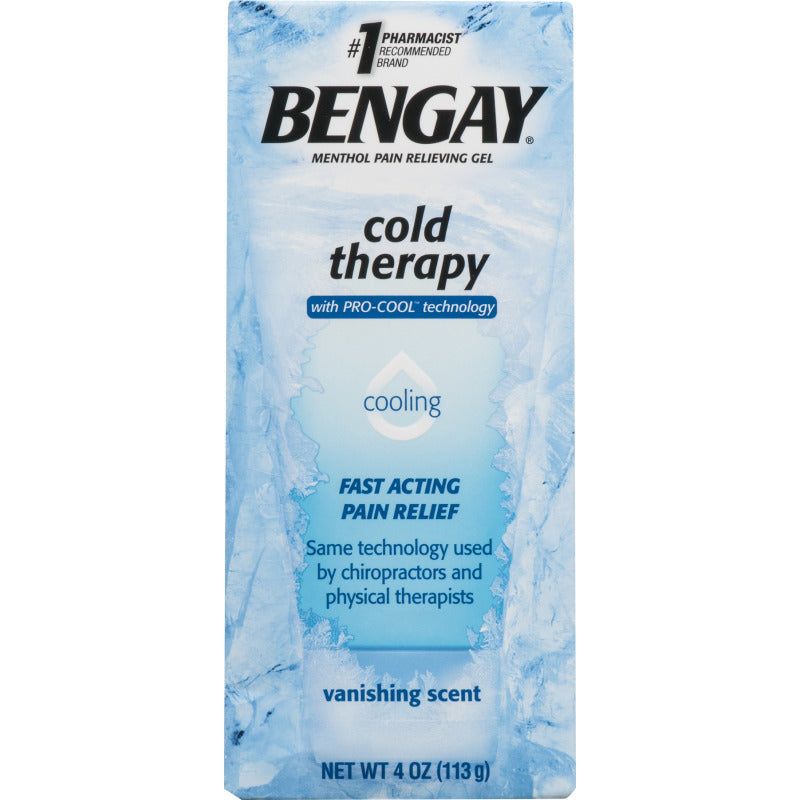 Bengay Bengay Cold Therapy Pain Relief Gel With Pro-Cool Technology, 4 Oz Medicine Cabinets Light Gray