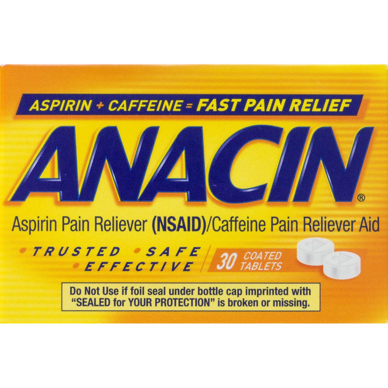 Anacin Anacin Pain Reliever Coated Tablets Personal Care