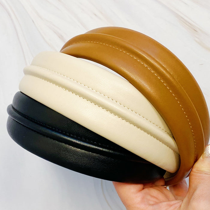 Classy Vegan Leather Headband