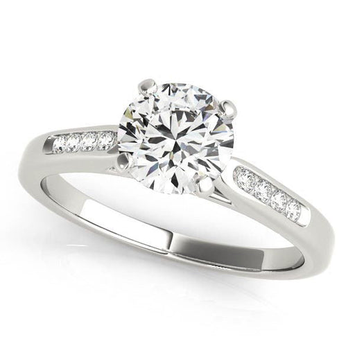 Bids.com 14k White Gold Single Row Diamond Engagement Ring (1 cttw) Rings