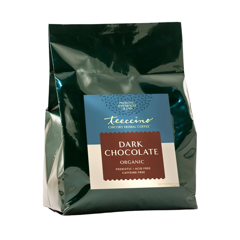 Teeccino Dark Chocolate Prebiotic SuperBoost Herbal Coffee Herbal Coffee