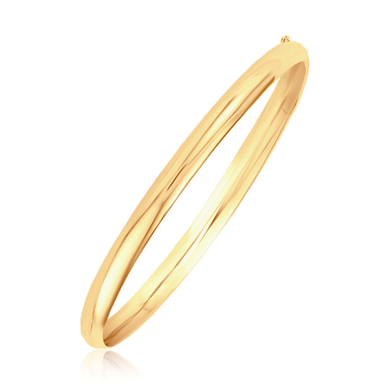 Bids.com Classic Bangle in 14k Yellow Gold (5.0mm) Bracelets