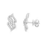 Bids.com 0.68 Carat Genuine White Diamond 14K White Gold Earrings (G-H Color, SI1-SI2 Clarity) Earrings