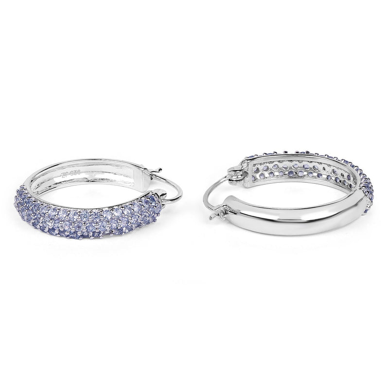 Bids.com 3.06 Carat Genuine Tanzanite .925 Sterling Silver Earrings Earrings