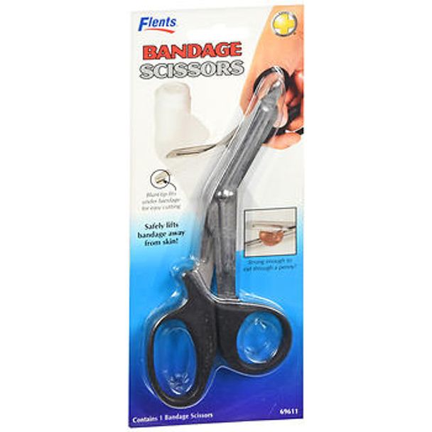Flents Flents Stainless Steel Bandage Scissors First Aid Kits White Smoke