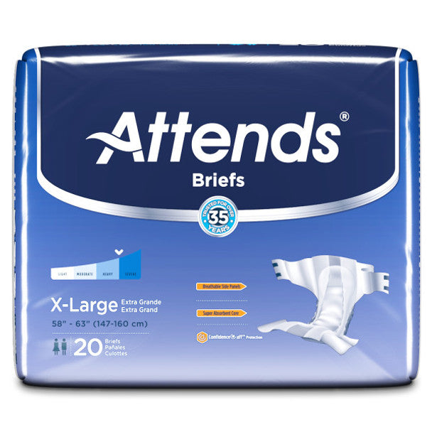 Attends Attends Breathable Briefs Extra Large - 3pks Of 20 Medical