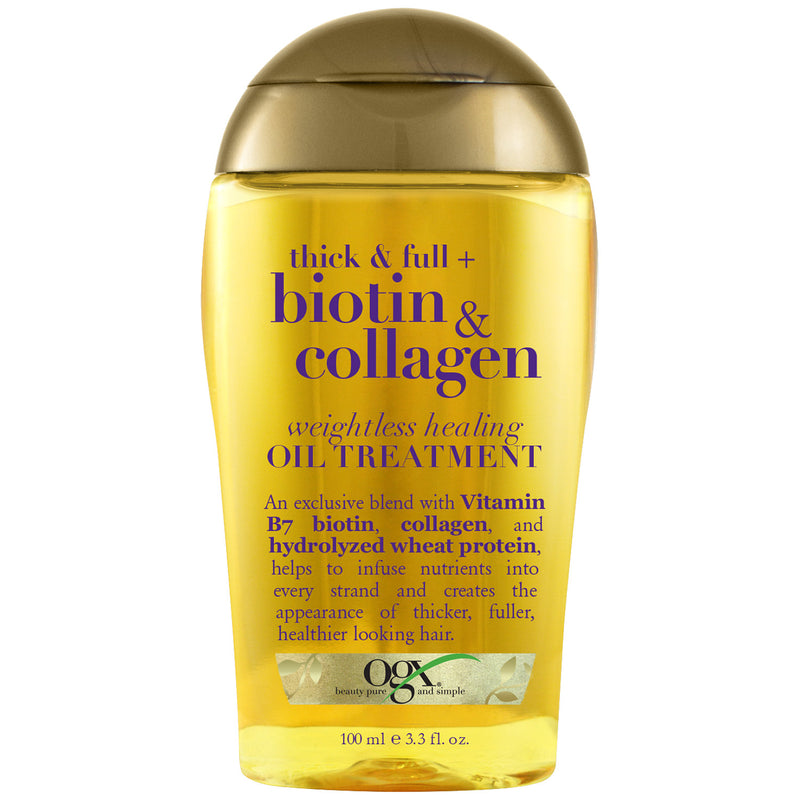 OGX OGX Thick + Full Biotin & Collagen Weightless Healing Oil Hair Care White Smoke